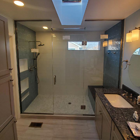 New Bathroom with Large Enclosure